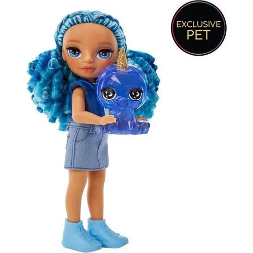 Rainbow High Littles - Poupée 15cm + Animal De Compagnie - Bleu - Des 4ans