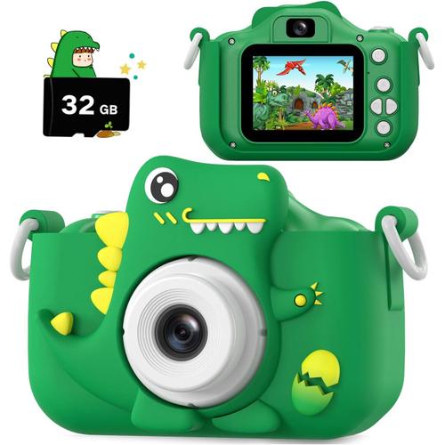 Seckton Upgrade Caméra selfie pour enfants, cadeaux d'anniversaire de Noël  pour filles de 3 à 9 ans, caméras vidéo numériques HD pour tout-petits,  jouet portable pour fille de 3 4 5 6