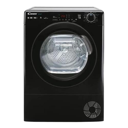 Seche-linge pompe a chaleur CANDY CSEH10A2DBEBX-47 Smart - 10 Kg - Moteur standard - Classe A++ - Connecté - Noir