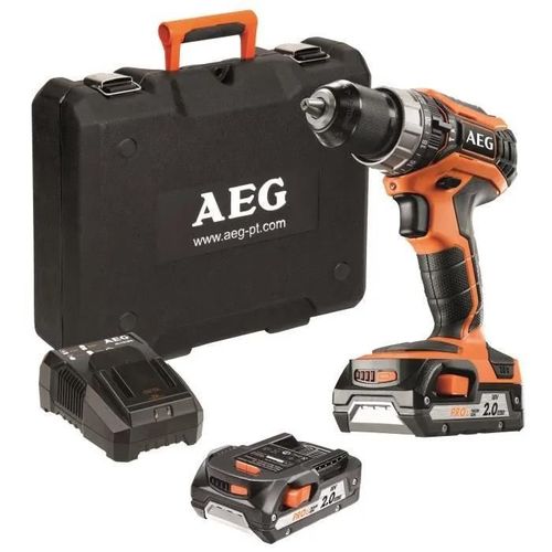 AEG - Perceuse à percussion compacte 18 V Li-Ion 2.0 Ah 50 Nm 2 vitesses - BSB18C2 LI-202C