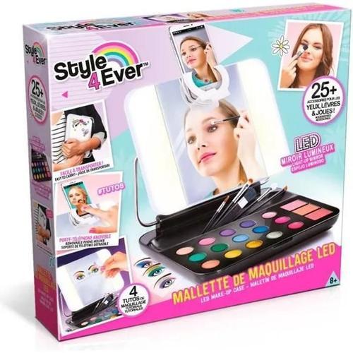 Style 4 Ever Mallette De Maquillage Avec Miroir Led