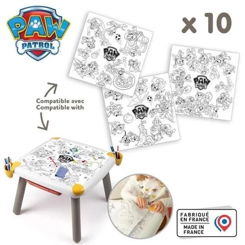 Smoby - Recharge Coloriages Pour La Kid Table Créative - 10 Feuilles De Coloriages Pat' Patrouille