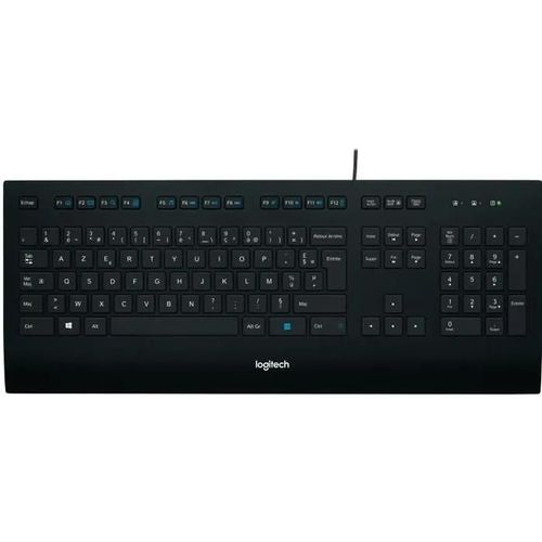 Logitech Corded K280e - Clavier - USB - Français