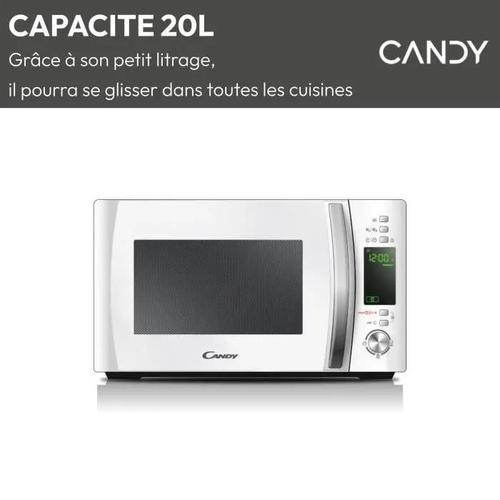 Candy CMXW20DW - Four micro-ondes monofonction - pose libre - 20 litres - 700 Watt - blanc