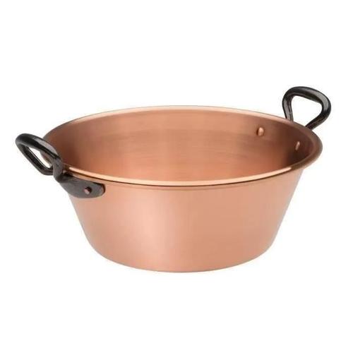 BAUMALU Bassine a confiture 26 cm cuivre 12-10eme anses fonte