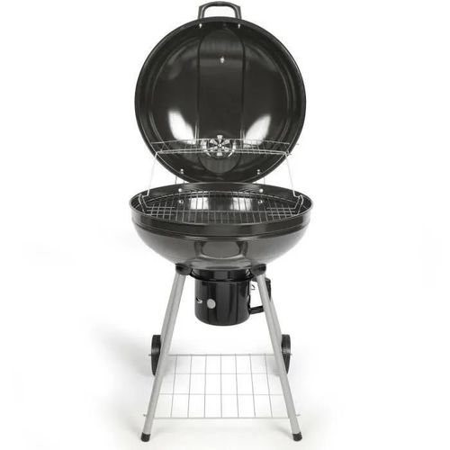 Livoo, Barbecue à Charbon DOC270, Surface de Cuisson de 55 cm, pour 6 à 8 Personnes, en Acier émaillé.
