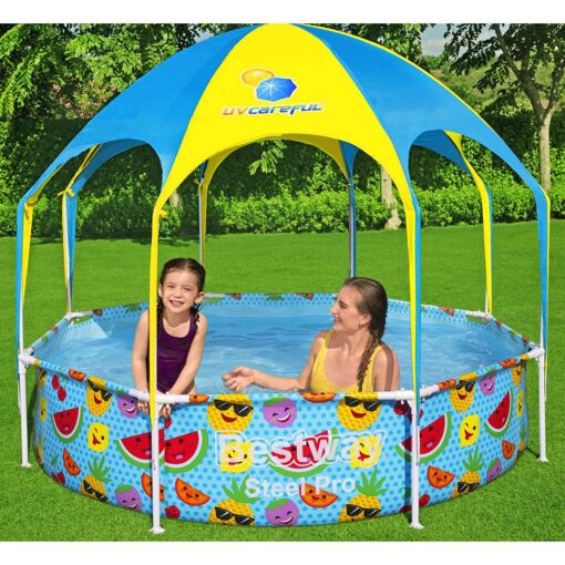 Bestway Piscine hors sol pour enfants Pro UV Careful Acier