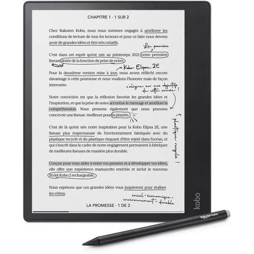 Liseuse eBook Kobo Elipsa 2E 32 Go 10.3 pouces Noir