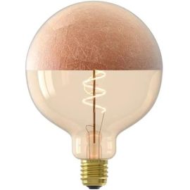 Ampoule Led E27 - Calex - Xxl Specials G125 - Filament Simple Spirale - 4 W - 120 Lm - 1800 K - Cuivre