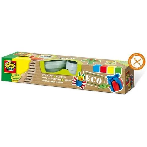 Pâte À Modeler - Eco :  4 Pots De Couleurs Primaire
