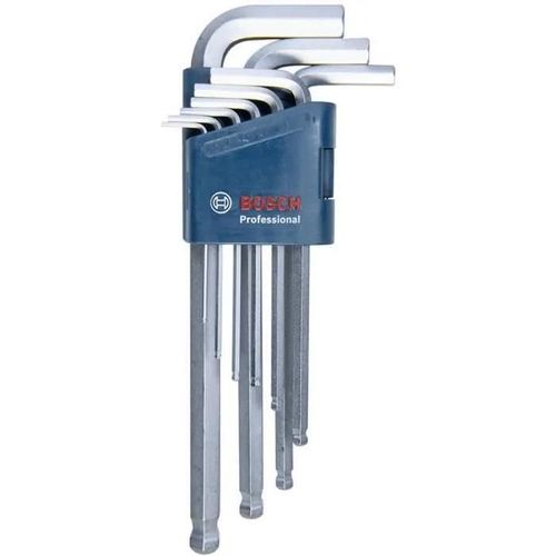 Bosch Professional Jeu de 9 clés Allen coudées Hex (1,5-10,0mm)
