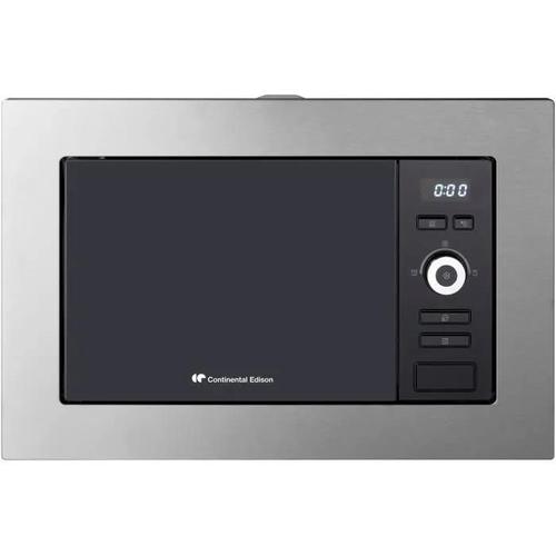 Continental Edison CEMO20IXEG - Four micro-ondes grill - encastrable - 20 litres - 800 Watt - noir/inox