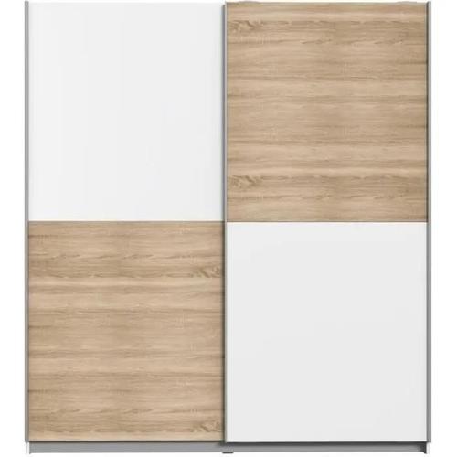 Finlandek Armoire De Chambre Ulos Style Contemporain Décor Chene Et Blanc - L 170,3 Cm