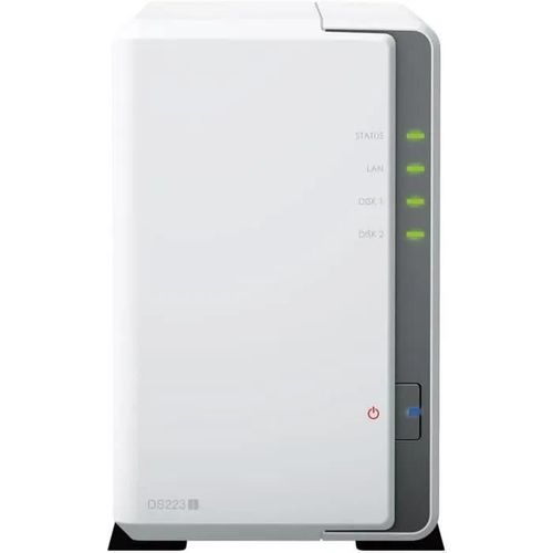 Synology Disk Station DS223J - Serveur NAS - SATA 6Gb/s - RAID 0, 1, JBOD - RAM 1 Go - Gigabit Ethernet - iSCSI support