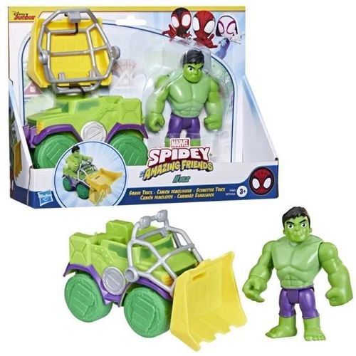 Marvel Spidey And His Amazing Friends Coffret Camion Démolisseur De Hulk