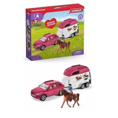 Horse Club Voiture Avec Remorque Pour Chevaux
