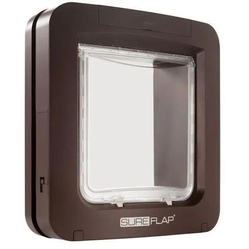 Sureflap Grande Chatiere A Puce Électronique Marron