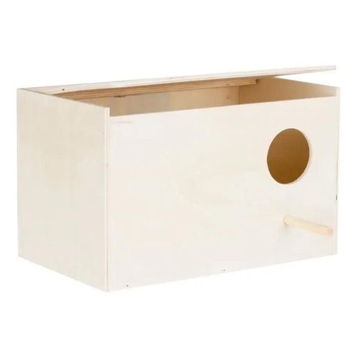 Nichoir Perruche Bois Blanc 21 X 12 X 13 Cm