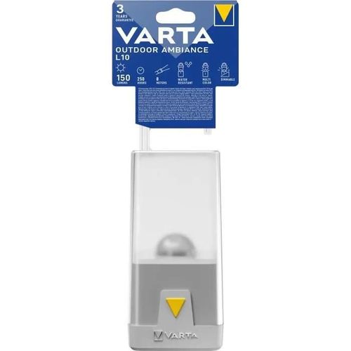 Varta 16666101111 Outdoor Ambiance L10 LED Lanterne de camping 150 lm à piles gris