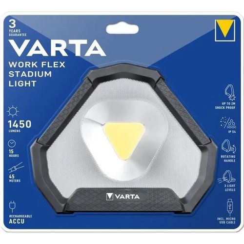 Projecteur de chantier LED - rechargeable - Work Flex Stadium Light VARTA