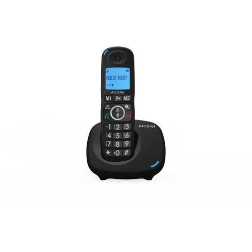 Alcatel XL595B - Téléphone sans fil avec ID d'appelant - (conférence) à trois capacité d'appel - noir