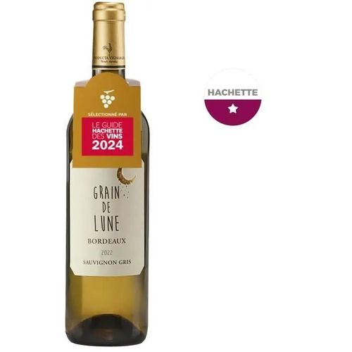 Grain De Lune 2022 Bordeaux Sauvignon Gris - Vin Blanc Sec De Bordeaux