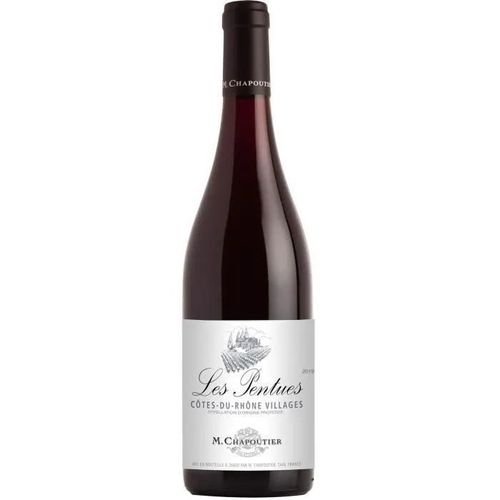 M. Chapoutier Les Pentues 2019 Cotes Du Rhone Villages - Vin Rouge De La Vallee Du Rhone