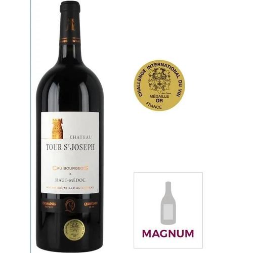 Magnum Château Tour Saint Joseph 2012 Haut-Médoc Cru Bourgeois - Vin Rouge De Bordeaux