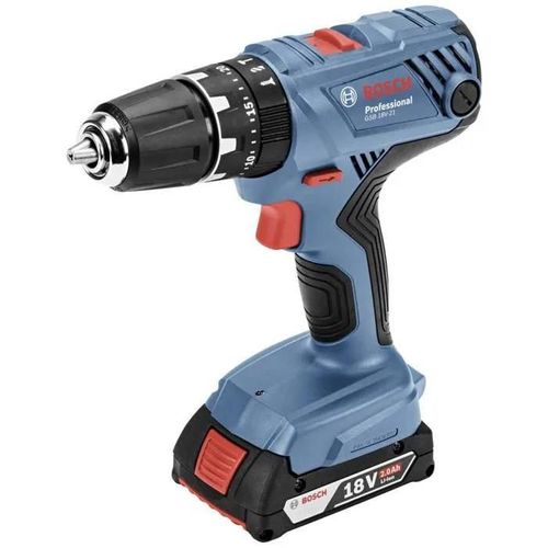 Bosch Perceuse-visseuse à percussion sans fil GSB 18V-21, avec 2 x 2.0 Ah Li-Ion batteries, L-BOXX - 06019H1107