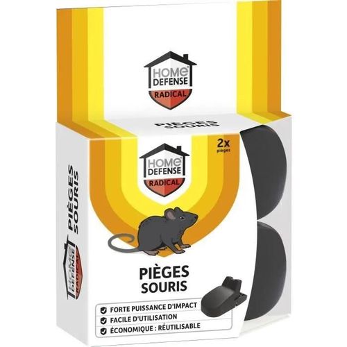 Lot de 2 pièges crocodile à souris Home Defense