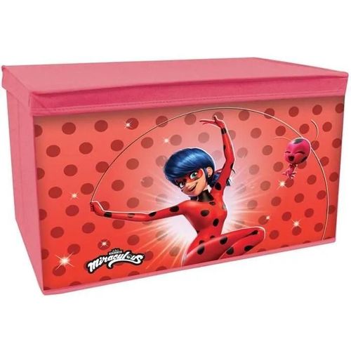 Fun House Miraculous Coffre A Jouets - Pliable - 55.5 X 34.5 X 34 Cm - Pour Enfant