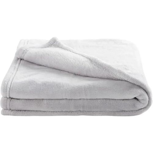 Domiva Couverture Microdoux Gris Perle 75x100 Cm - Doux Nid