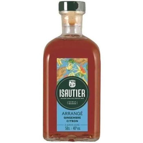 Rhum Isautier - Arrange Gingembre Citron - Rhum Arrange - La Reunion - 40%Vol - 50cl