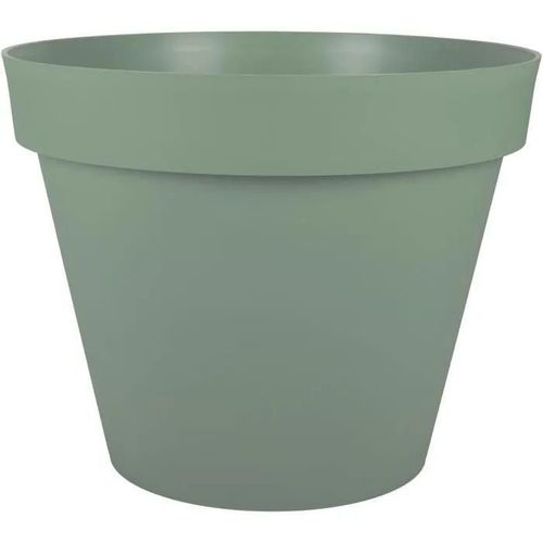 Pot De Fleurs Rond En Plastique Eda Toscane Vert Laurier - Ø 60 Cm