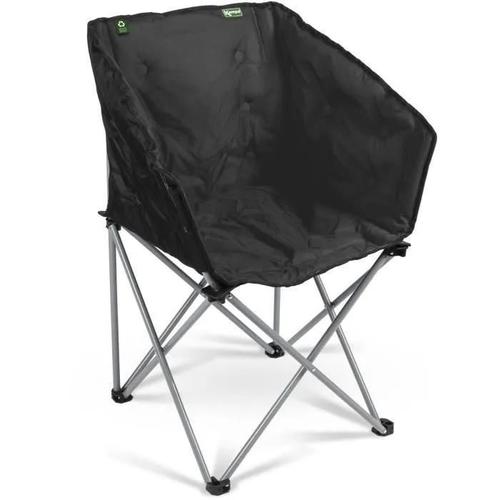 Fauteuil Pliant - Kampa - Tub Chair Eco Charcoal - Léger. Matelassé Rpet. Noir. Recyclés. Acier. Sac De Transport. Supporte 120 Kg