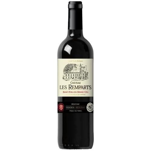Château Les Remparts 2021 Saint-Emilion Grand Cru - Vin Rouge De Bordeaux