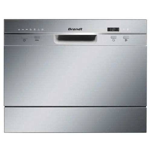 Brandt DFC6519S - Lave-vaisselle - pose libre - largeur : 55 cm - profondeur : 50 cm - hauteur : 43.8 cm - argent