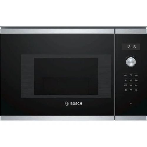 Bosch Serie | 6 BEL524MS0 - Four micro-ondes grill - encastrable - 20 litres - 800 Watt - acier inoxydable