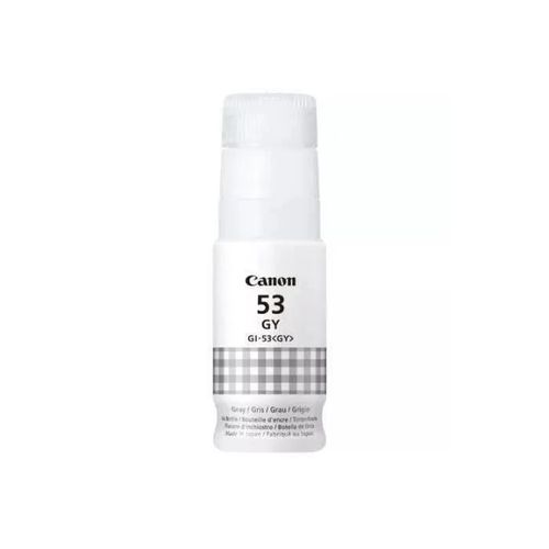 Bouteille d'encre Canon GI-53GY - Gris - Compatibilité PIXMA G650 et G550 - (4708C001)