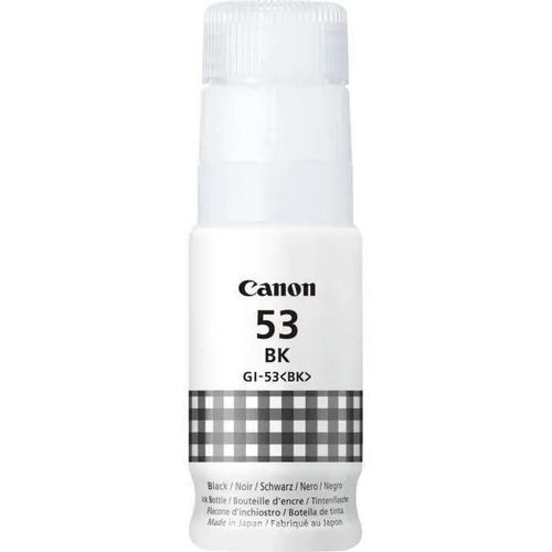 Bouteille d'encre Canon GI-53BK - Noir - Compatibilité PIXMA G650 et G550 - (4699C001)