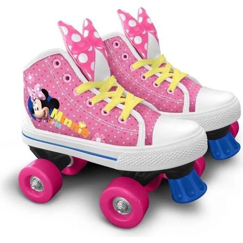 Disney Minnie Patins A Roulettes Quad - Taille 29