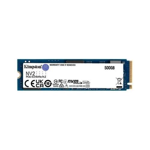 Kingston NV2 - SSD - 500 Go - interne - M.2 2280 - PCIe 4.0 x4 (NVMe) - pour Intel Next Unit of Computing 12 Pro Kit - NUC12WSKi5