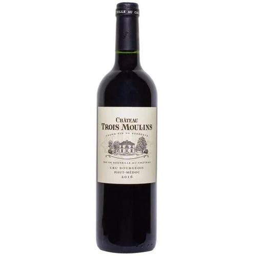 Château Trois Moulins 2016 Haut-Médoc Cru Bourgeois - Vin Rouge De Bordeaux