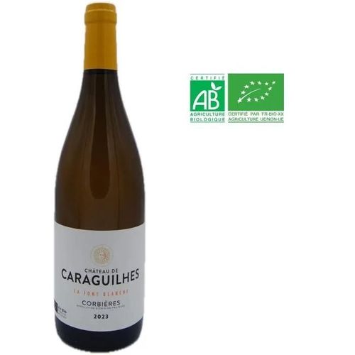 Château Des Caraguilhes Cuvée La Font Blanche 2023 Corbieres - Vin Blanc De Languedoc-Roussillon - Bio