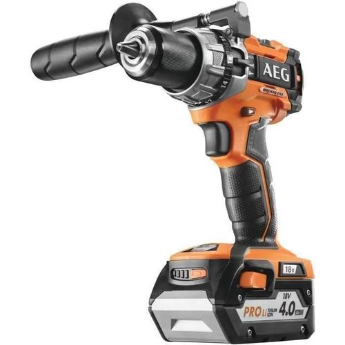 AEG - Perceuse à percussion compacte Brushless 18 V Li-Ion 4.0 Ah 65 Nm 2 vitesses - BSB18C2BL LI-402C