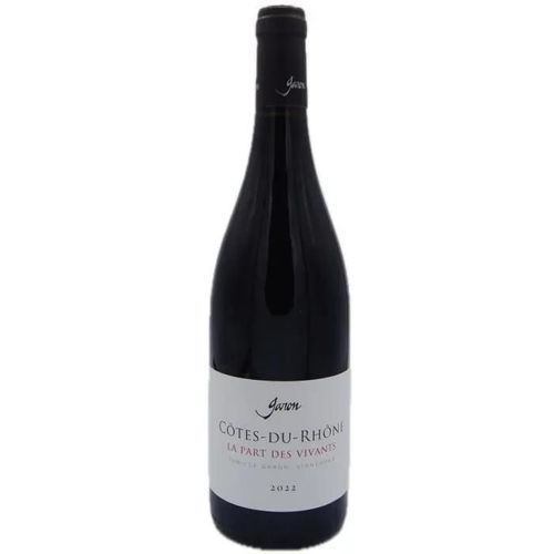 Domaine Garon Cuvée La Part Des Vivants 2022 Côtes Du Rhône - Vin Rouge De La Vallée Du Rhône