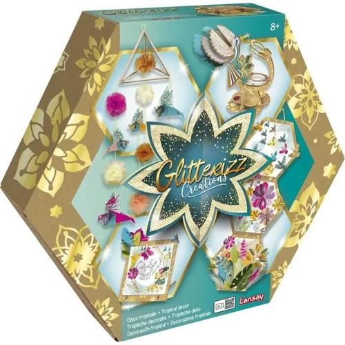Glitterizz - Déco Tropicale - Activités Artistiques - Travaux Manuels - Des 8 Ans - Lansay