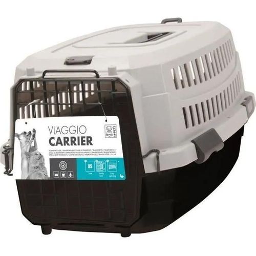 M-Pets Caisse De Transport Viaggio Carrier M - 68x47.6x45cm - Noir Et Gris - Pour Chien