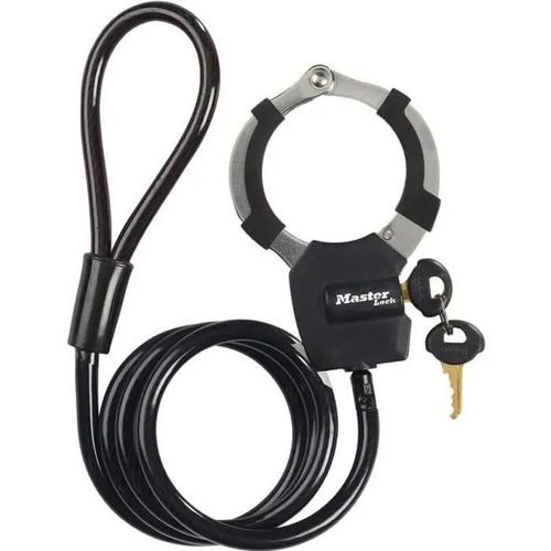 Câble antivol à clé MASTER LOCK 1mx8mm-4 Clés