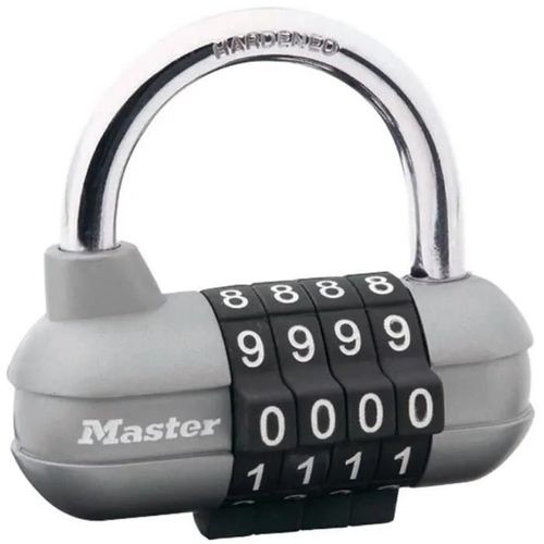 MASTER LOCK Cadenas a combinaison programmable 64mm - Pour vestiaire de sport. casier d'ecole